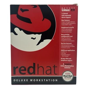 Red Hat Linux 7.1 Deluxe Workstation (CD-ROM, 2001) Big Box Complete Software - Picture 1 of 11