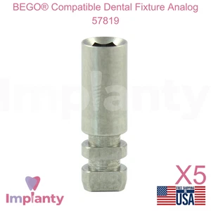 5x BEGO® Compatible Accesorio Dental Analógico 57819 Réplica Ø3.75mm Diámetro - Imagen 1 de 4