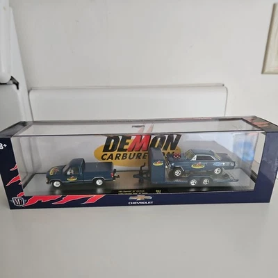 M2 Auto Haulers R62 Demon 1991 Chevy SS 454 Truck & 1967 Nova SS Gasser 1:64 - Image 1 of 4