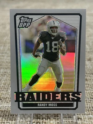 2007 Topps DPP #39 RANDY MOSS SILVER REFRACTOR TEAM COLOR MATCH RAIDERS #’d /125 - Image 1 of 2