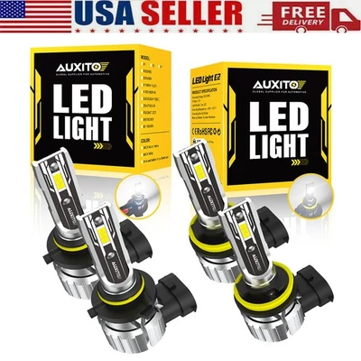 9005 H11 Combo LED Daytime Running Light Headlamp High Beam Low Bulbs Kit 6500K - Imagem 1 de 4