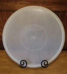 Vintage Tupperware Tupper Dichtung Runde Schüssel Deckel Ersatz #224-15 Klar 12,75" - Bild 1 von 9