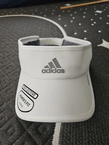 Adidas Mujer Visera Blanco Aeroready Superlite Correa NUEVO con Etiquetas - Imagen 1 de 6
