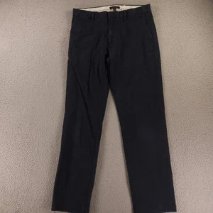 Pantalones Banana Republic 33 33x34 Azul 100% Algodón Sarga Emerson Chino Recto - Imagen 1 de 16