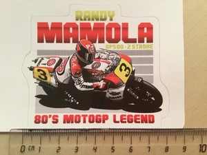 Sticker / Aufkleber, Randy Mamola Moto GP Yamaha - Bild 1 von 1