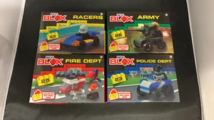 Menge 4 My Blox Racers Armee Feuerwehr Polizei Abteilung Neu Versiegelt Neu in Verpackung - Bild 1 von 5