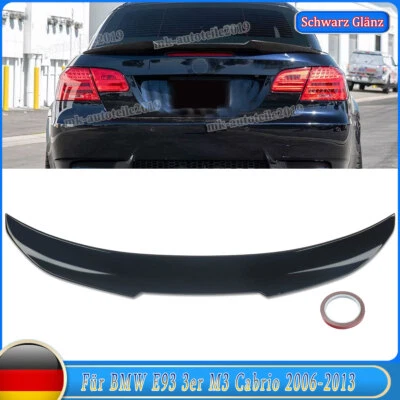 Heckspoiler Heckflügel Für BMW E93 3er M3 Cabrio 2006-2013 Schwarz Glänzend PSM - Bild 1 von 4