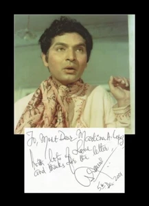 Asrani - Indian actor & director - Bollywood - Rare signed card + Photo - 2001 - Picture 1 of 3