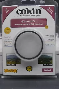 Cokin 62mm Ultraviolet UV Filter Sealed Ideal for Film & Digital SLR Cameras - Picture 1 of 2