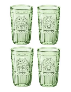 Bormioli Rocco Romantic Cooler Drinking Glass, Set of 4, 16 oz - Pastel Green - Picture 1 of 6