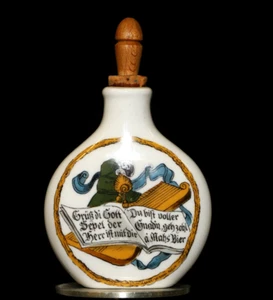 Alte Schnupftabak Flasche mit Spruch Bayern Schmalzer - Picture 1 of 5