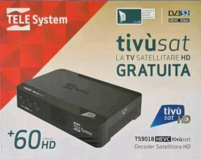 TESSERA SCHEDA  SMART CARD + DECODER TIVUSAT HD  GIÀ ATTIVATA, ACTIVATED  - Immagine 1 di 2