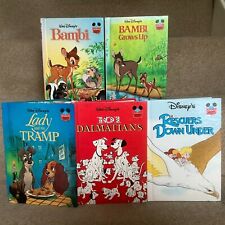 Disneys wunderbare Welt des Lesens Classic 5 Buch Bundle Vintage HardCover Set