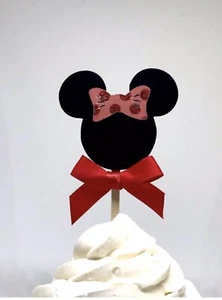 Minnie cupcake toppers, Minnie cupcake topper, Minnie Mouse cupcake - Picture 1 of 1