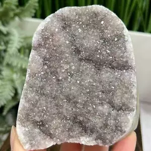 Grey Amethyst Geode Cluster Cave Healing Natural Crystal 570g - Picture 1 of 8