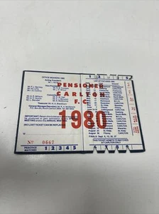 ORIGINAL AFL VFL Carlton FC Membership Book 1980 Football Club Pensioner - Bild 1 von 4