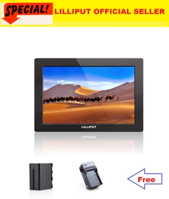 LILLIPUT Q7 Full HD SDI HDMI Cross Conversion Video Camera Camcorder F970 Batter - Image 1 of 4