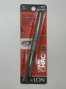 Revlon So Fierce Chrome Ink Liquid Liner, 901 Gunmetal, 0.03 Oz - Picture 1 of 5