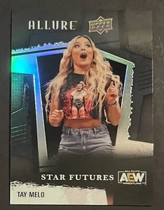 2022 UPPER DECK ALLURE TAY MELO CONTI AEW STAR FUTURES BLACK RAINBOW #137 - Picture 1 of 2