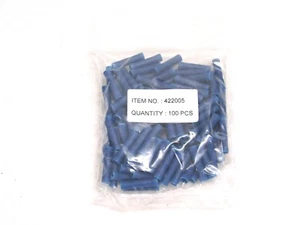 NOS! SET BESTEHEND AUS 100 BLAU VINYL ISOLIERTEN STUMPFVERBINDERN 16-14 AWG, TEIL #422005 - Bild 1 von 1
