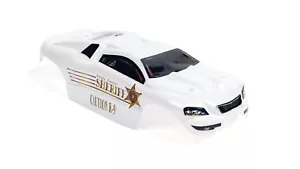 Custom Body Police White for Traxxas 1/16 e-Revo Mini 7012 Shell (Body Only) - Picture 1 of 10