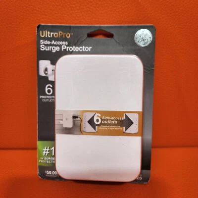 GE Ultra Pro Side Access Surge Protector 6 Outlet Low Profile 1200 Joules New - Image 1 of 4
