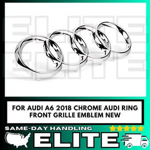 Anillo cromado emblema parrilla delantera nuevo para Audi A6 2018 - Imagen 1 de 1