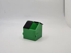 Contenedor de basura de 8 yardas a escala 1/50 en verde - Imagen 1 de 5