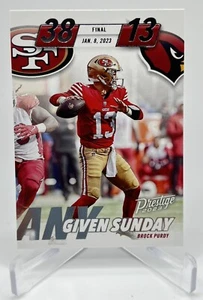 2023 Panini Prestige Brock Purdy Any Given Sunday Xtra Points #AGS-18 49ers - Picture 1 of 2