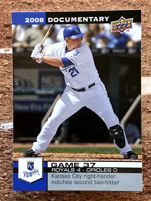 Documental Upper Deck 2008 Billy Butler #1037 Foto 1 de 2