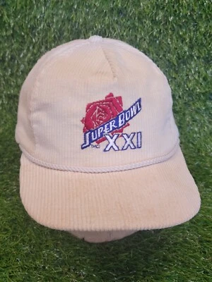De colección Super Bowl XXI Snapback NFL Fútbol Pana Snap Back Sombrero Foto 1 de 4