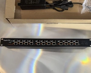 Wtryskiwacz PoE do montażu w szafie rack - 12-portowy gigabitowy pasywny wtryskiwacz midspan 24v 48v 56v - Zdjęcie 1 z 4