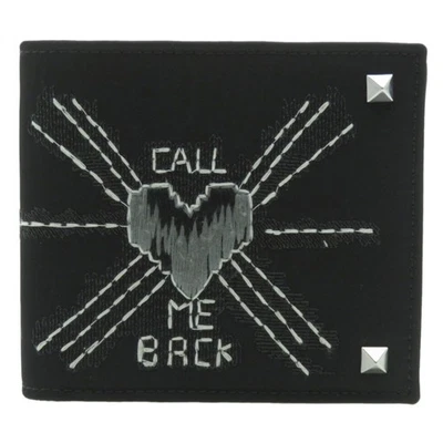 Бумажник складной мужской Valentino Garavani с вышитым мотивом нейлон кожа - Изображение 1 из 4