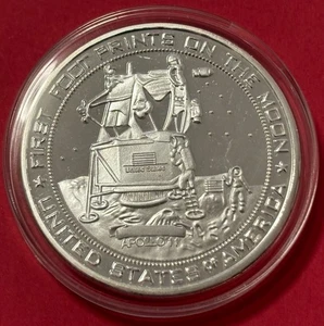 Apollo 11 Gedenkmünze "Ein kleiner Schritt für einen Mann" Mondlandung - Bild 1 von 4