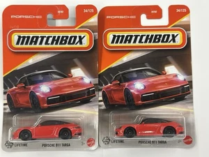 2025 Matchbox ~ Porsche 911 Targa ~ Lot Of 2 ~ Sameday Shipping - Picture 1 of 4