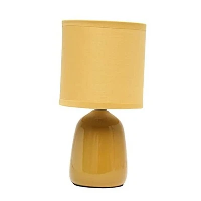  LT1134-MST 10,04" de alto base de dedal de cerámica tradicional amarillo mostaza Foto 1 de 4