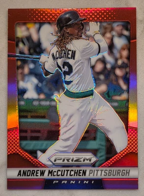 Andrew McCutchen 2014 Panini Prizm Red #15/25 Rare Parallel Pirates Card #60 - Image 1 of 2