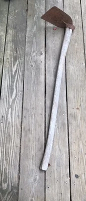 Antique Primitive Farm Barn Tool Iron Farming Hoe Vintage Farmhouse Decor Art - Image 1 of 4