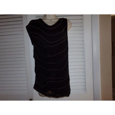 Robert Rodrigues black silk mini dress Assymetrical sleeves, destroyed 4 - Image 1 of 4