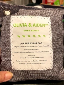 NEU-MED-OLIVIEN & AIDEN-WIEDERAUFLADBAR-GERUCHSKONTROLLE-LUFTREINIGUNG-KOHLEBEUTEL (2) - Bild 1 von 2