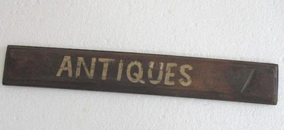 ANTIGUO LETRERO DE MADERA TIENDA EXHIBICIÓN COMERCIO PUBLICIDAD CARTELERA Foto 1 de 4