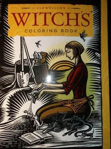 SEALED NEW ~ WITCH'S COLORING BOOK COLOR YOUR WAY TO RELAXATION - Foto 1 di 13