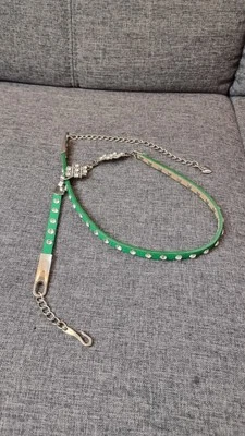 KEZO Damen Gürtel Neu Grün Zirkonen Strasssteine Kette 106cm Verstellbar  24/872 - Bild 1 von 4