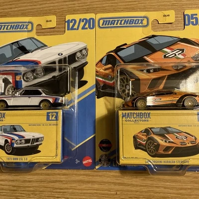 MATCHBOX 2026 COLLECTORS #12 1973 BMW CSL 3.0 & #5 LAMBORGHINI HURACAN STERRATO - Image 1 of 4