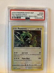 Pokemon Rayquaza 3 Pk. Blister Holo Promo SWSH029 PSA 8 - Bild 1 von 4
