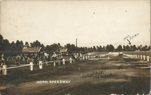 Postcard Hawaii Oahu "Horn Speedway" Ewa? Schofield RPPC Sept. 1917 Car Racing - Picture 1 of 2