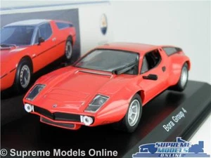 MASERATI BORA GROUP 4 CAR MODEL 1:43 SIZE 1974 RED SUPERCAR IXO RACING T4 - Picture 1 of 4