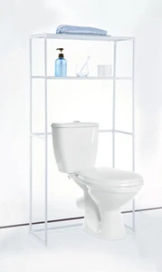 Home Expression 134cm Metal Home/Bathroom Storage Rack Shelf Organiser White - Picture 1 of 1
