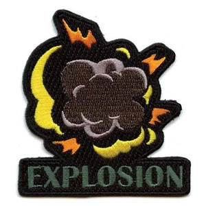 My Hero Academia Patch Bakugo's Explosion Logo Embroidered Iron On - Picture 1 of 2