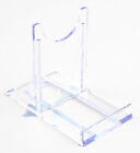 Medium Adjustable Stand :Swivel Twist Clear Plastic Plate & Bowl Display Support